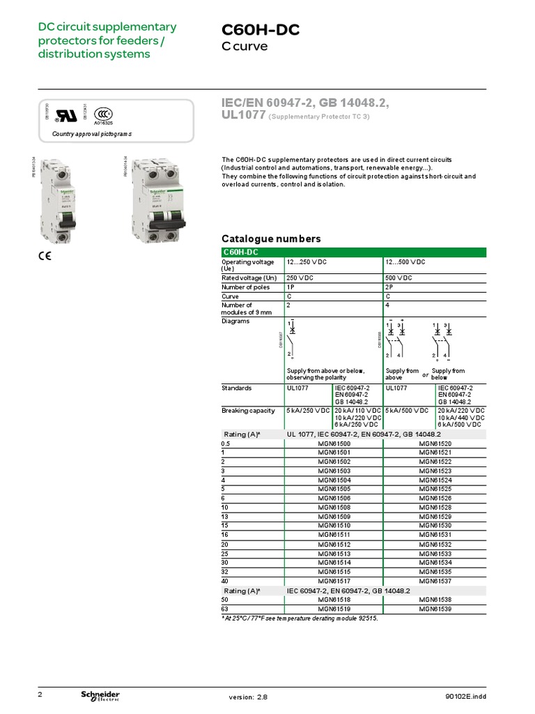 C60h Dc Switch Cable 