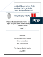 Proyecto de Defensa - Hidrología y Socavación