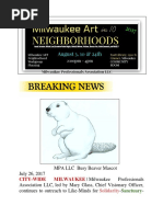 MILWAUKEE - MPA LLC Art for 10 Neighborhoods Busy Beaver Mascot