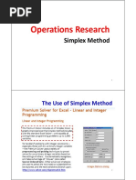 Operations Research: Simplex Method