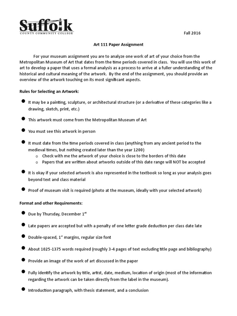 Art review example picture