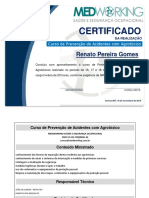 Certificado NR 31.8