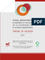 Manual Iberoamericano de Indicadores de Vinculacion de La Universidad Con El Entorno Socioeconomico