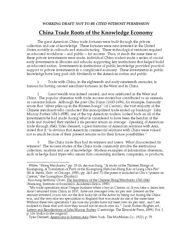 China Trade's Impact on US Economy | PDF | The United States | China