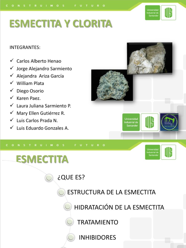 Propiedades y Aplicaciones de Esmectita y Clorita | PDF | Arcilla ...