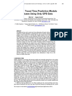 Dynamic Travel Time Prediction Models