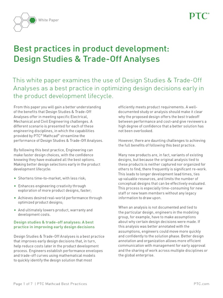 Mathcad Design Studies Trade-Off Analyses | PDF | Strength Of Materials ...