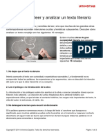 10 Claves Leer Analizar Texto Literario PDF