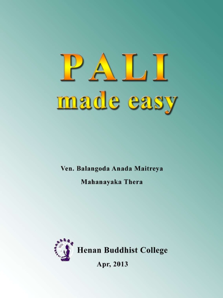 Pali Made Easy Pdf