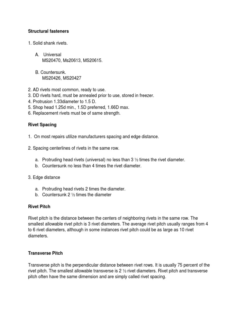 Intro To Riveting | PDF | Rivet | Metalworking
