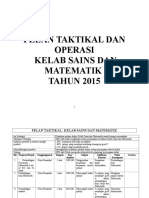 Pelan Taktikal Sains & Mat 2015