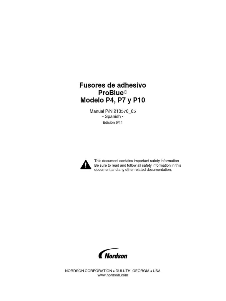 Manual Nordson Problue 4 Descargar gratis PDF Ingenieria Eléctrica