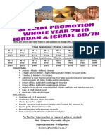 Flyer Promo Jordan & Israel 8d7n