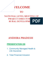 Welcome: National Level Meeting of Project Directors of Rural Development