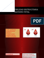 Incompatibilidad Eritrocitaria