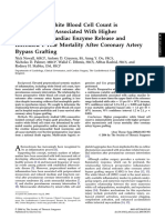 Preoperative White Blood Cell Count is Independently Associated With Higher Perioperative Cardiac Enzyme Release and Increased 1-Year Mortality After Coronary Artery Bypass Grafting