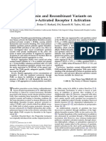 Effect of Aprotinin and Recombinant Variants on Platelet Protease-Activated Receptor 1 Activation