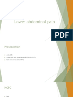 Lower Abdominal Pain Diagnosis