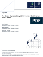 The Oxford Olympics Study 2016 Cost and Cost Overrun