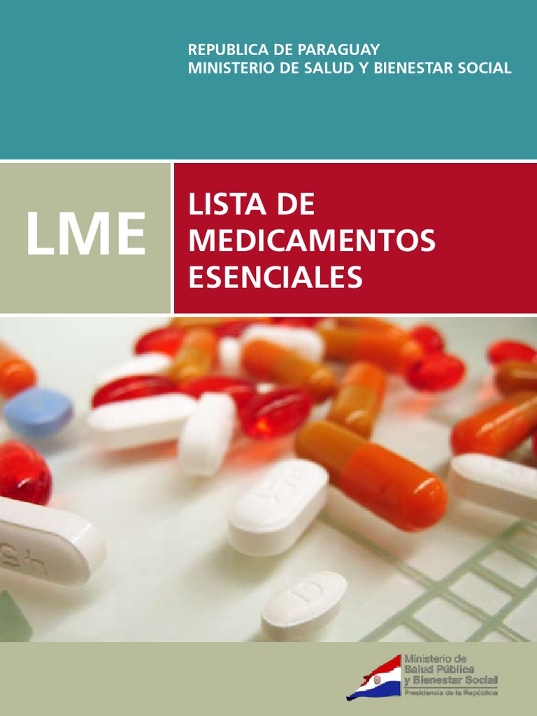 Libro Lista de Medicamentos Esenciales Prescription Drugs Pharmacology