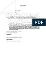 Carta notarial para el pago de deuda de arrendamiento