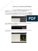 Cómo Enviar Vídeos A Tus Contactos de WhatsApp Desde Tu PC