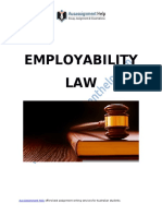 Employability Law For Effective Organizational Management