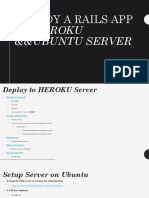 Deploy A Rails App: To Heroku &&ubuntu Server