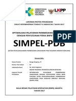 Bunga Ekapeny - Optimalisasi Pelayanan Pembersihan Lingkungan Dengan Penyusunan Perka BNPB Tentang Simpel-PDB