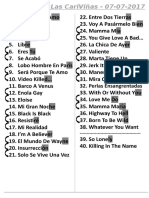 The Tracks List 2017 07 07 Fiestas Carivete & Las Viñas (Totana)