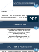 PENENTUAN TINGKAT PENCEMARAN LIMBAH INDUSTRI TEKSTIL