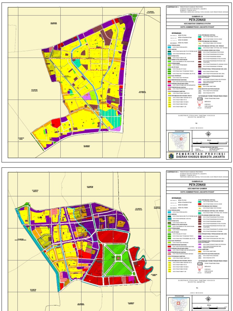 Peta RDTR Jakarta Pusat PDF | PDF