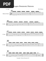 5 Legato Patterns For Guitar - Rick Graham