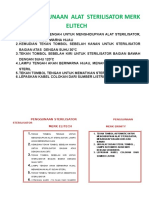 Cara Penggunaan Alat Sterilisator Merk Elitech Gigi