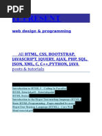Download HTML CSS BOOTSTRAP JAVASCRIPT JQUERY AJAX PHP SQL JSON XML C CPYTHON JAVA  tutorials by Rade Miljanovi SN354855973 doc pdf