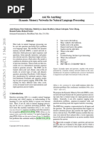 Dynamic Memory Networks For Natural Language Processing