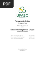 Trabalho PC - Descriminalização Das Drogas