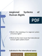 Regional Systems of Human Rigths.2017