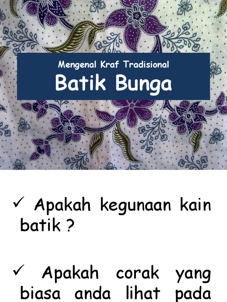 Batik Bunga