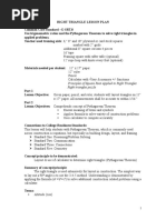 Right Triangle Lesson Plan