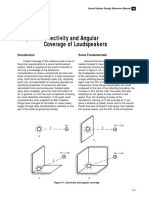 Chapter 3: Directivity and Angular Coverage of Loudspeakers: Some Fundamentals