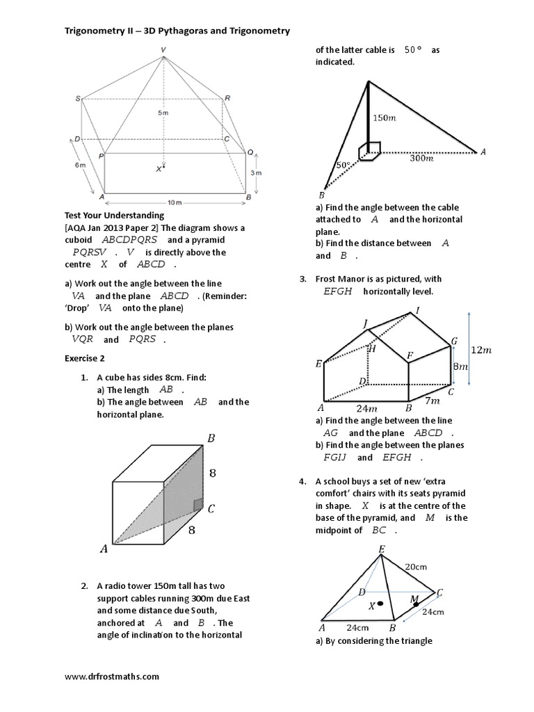 Image 3 for Right Triangle Trigonometry Worksheet