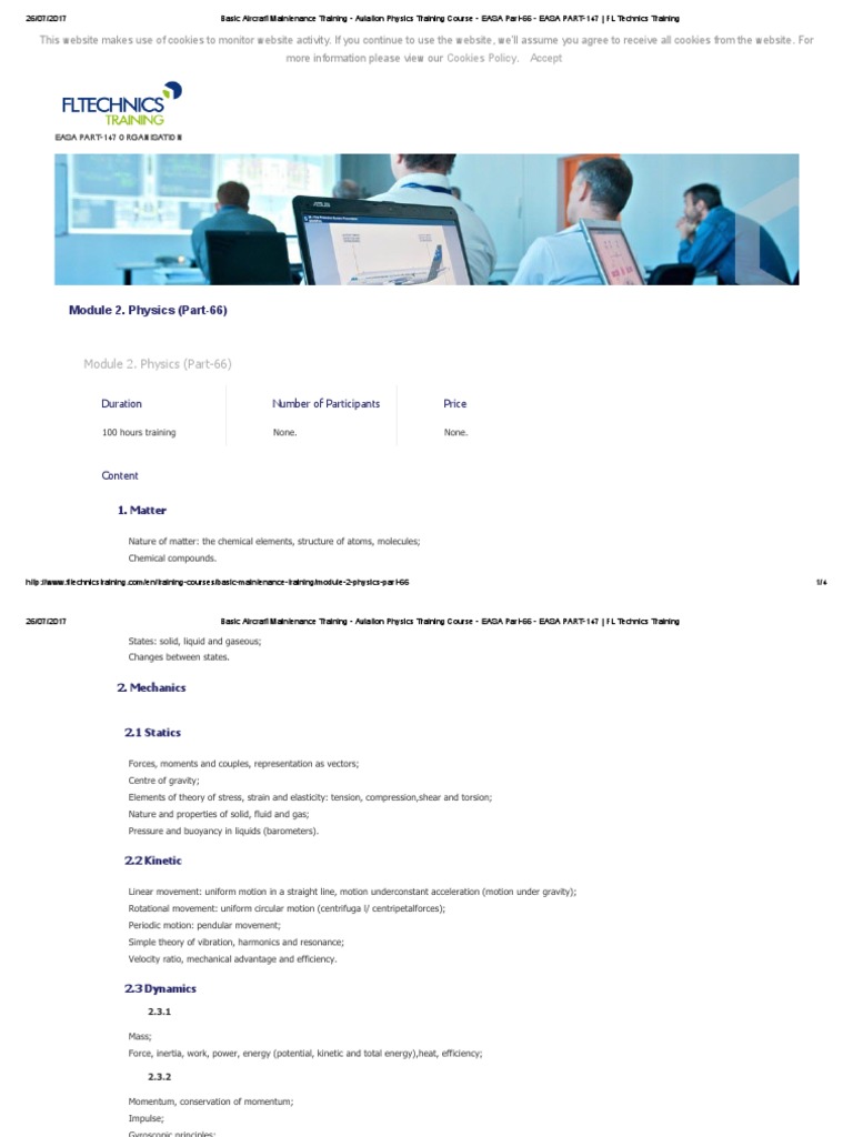 Basic Aircraft Maintenance Training - Aviation Physics Training Course ...