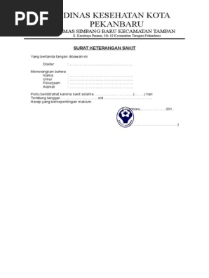 128864865 90570882 Surat Keterangan Sakit