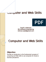 Computer and Web Skills - Lecture1