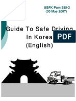 USFK Pam 385-2 Guide To Safe Driving in Korea English