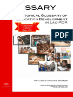 Historical Glossary of Education Development in Lao PDR (July 27, 2017 Edition)