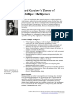 Howard Gardner's Theory of Multiple Intelligences PDF