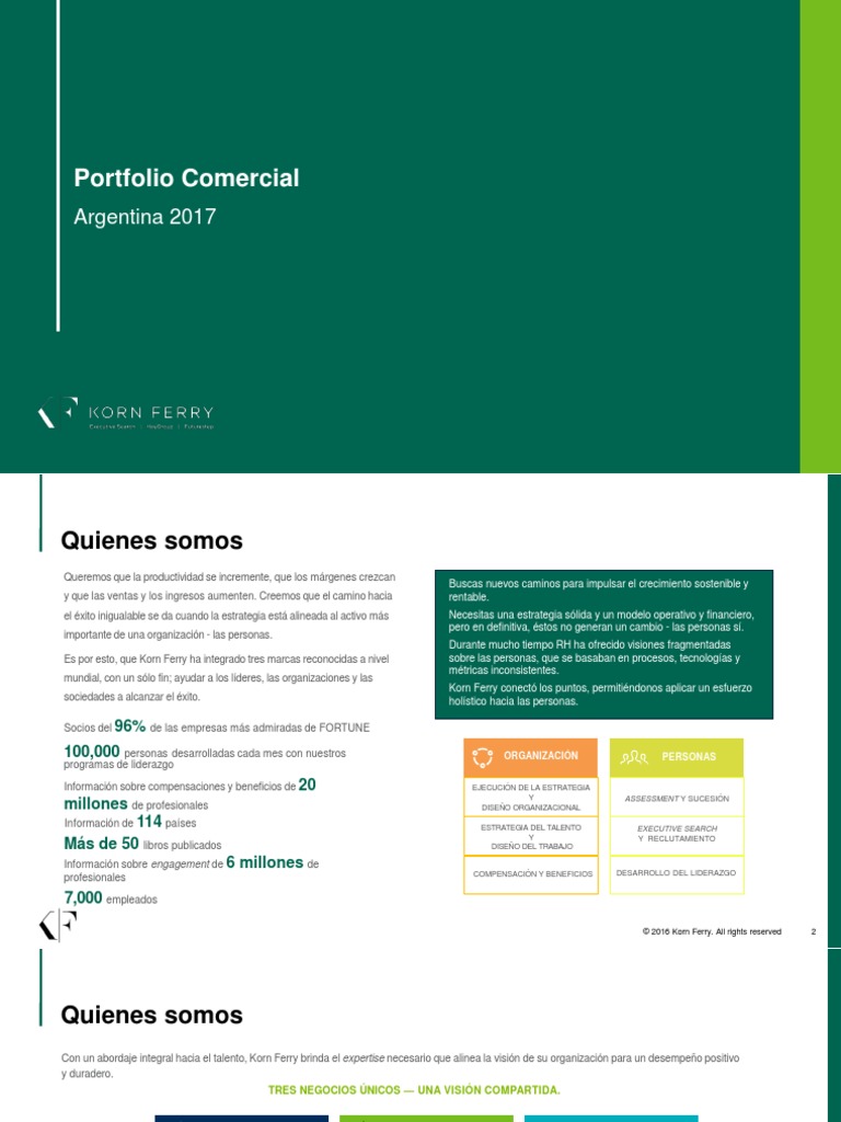 Portfolio Comercial Argentina - Korn Ferry Hay Group | PDF ...