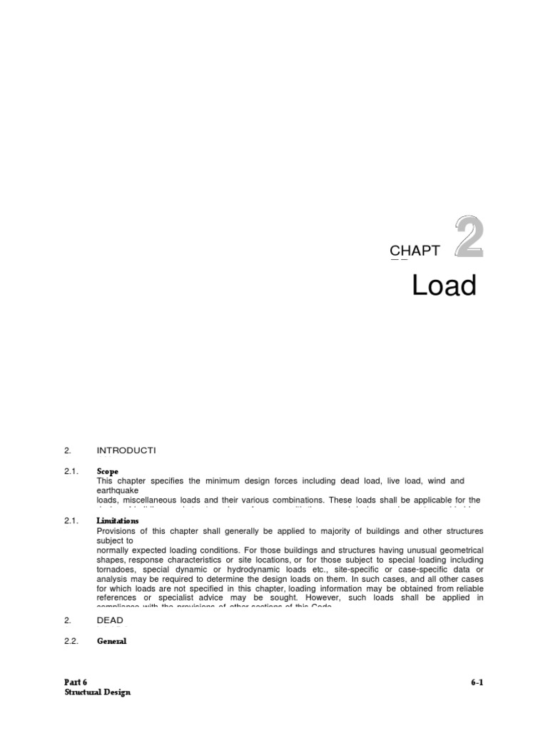 Live Load Design Requirements | PDF | Structural Load | Framing ...
